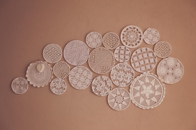 haftowane serwetki i próbki